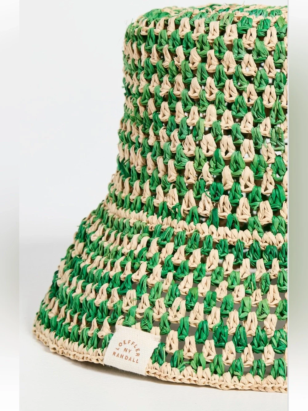 NWT Loeffler Randall Jocelyn Raffia Bucket Hat
